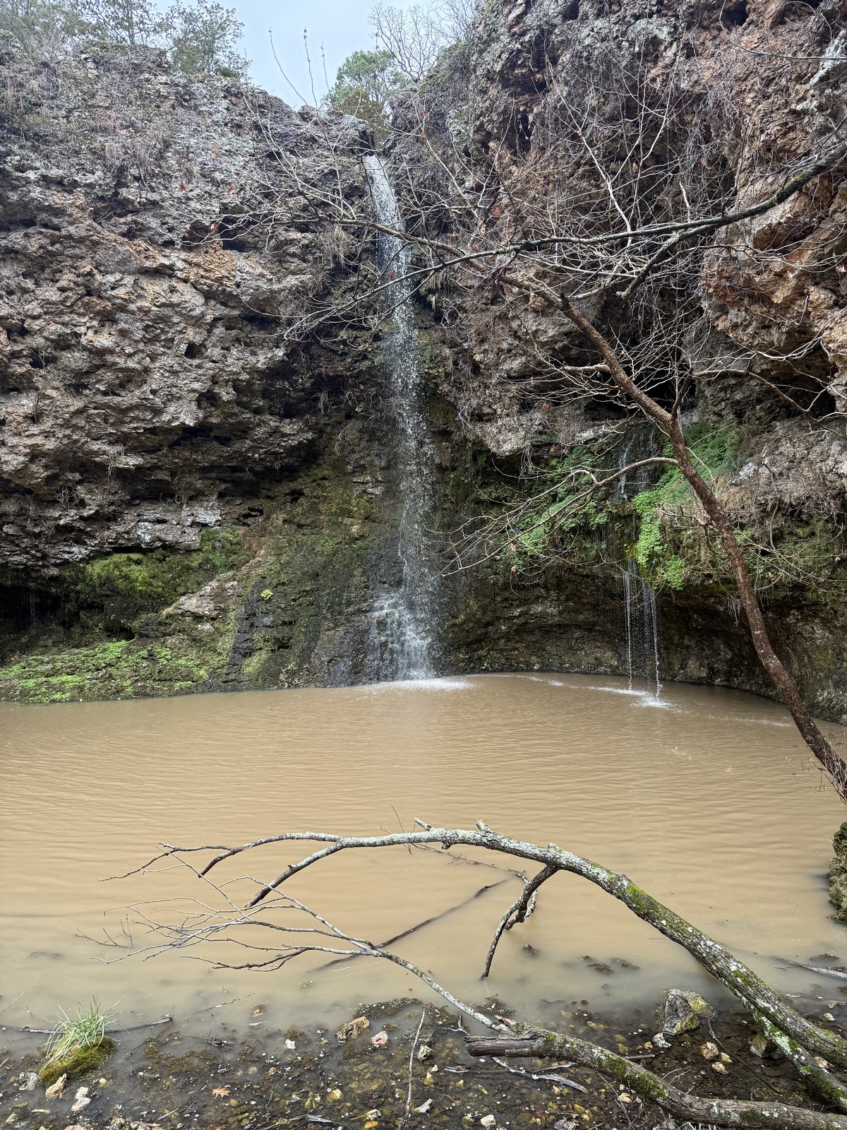 Dripping Springs Falls at Natural Falls State Park, Oklahoma — filming location of Where the Red Fern Grows